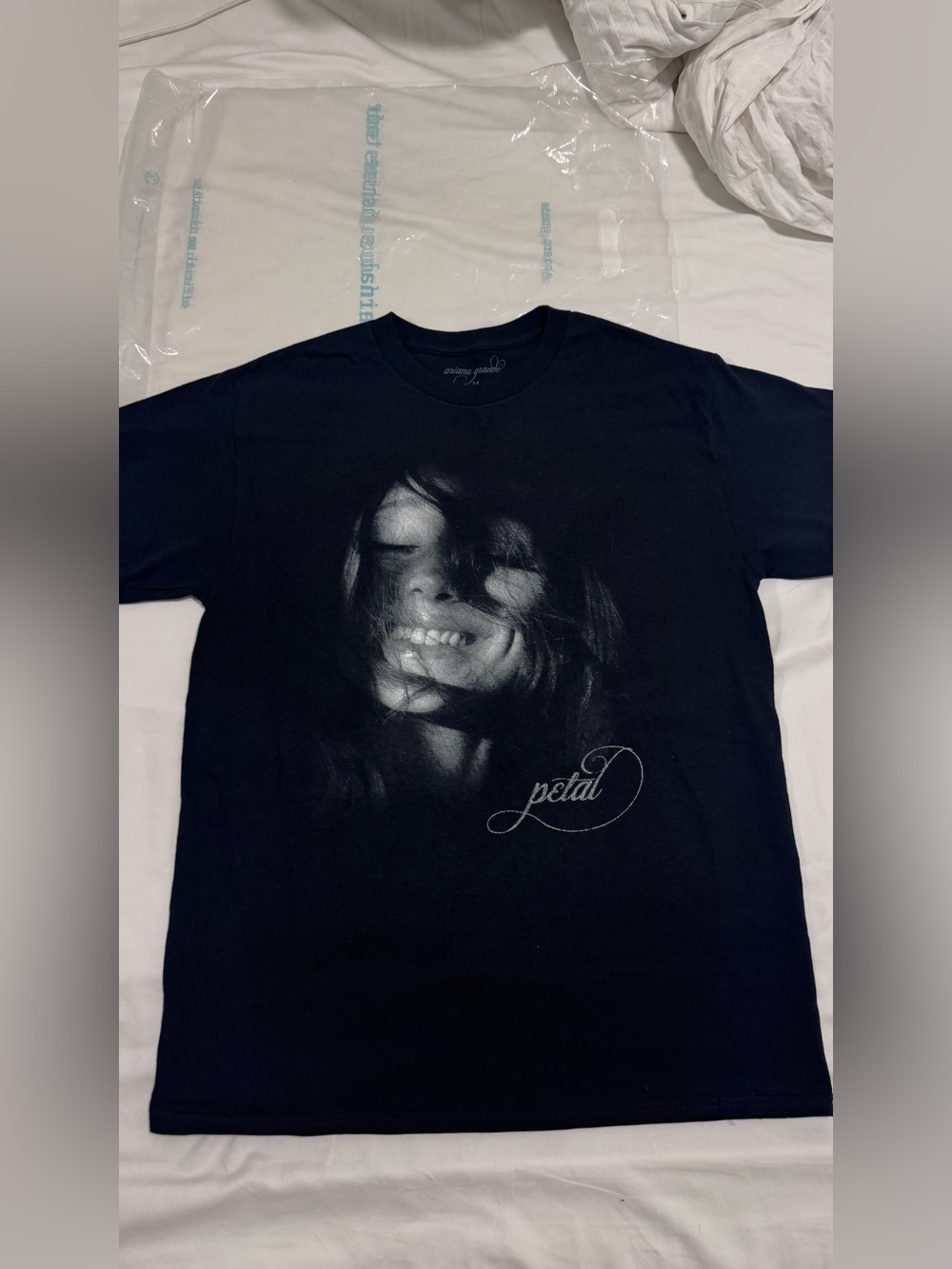 Ariana Grande Black Petal Shirt (Eternal Sunshine - Official Merchandise)